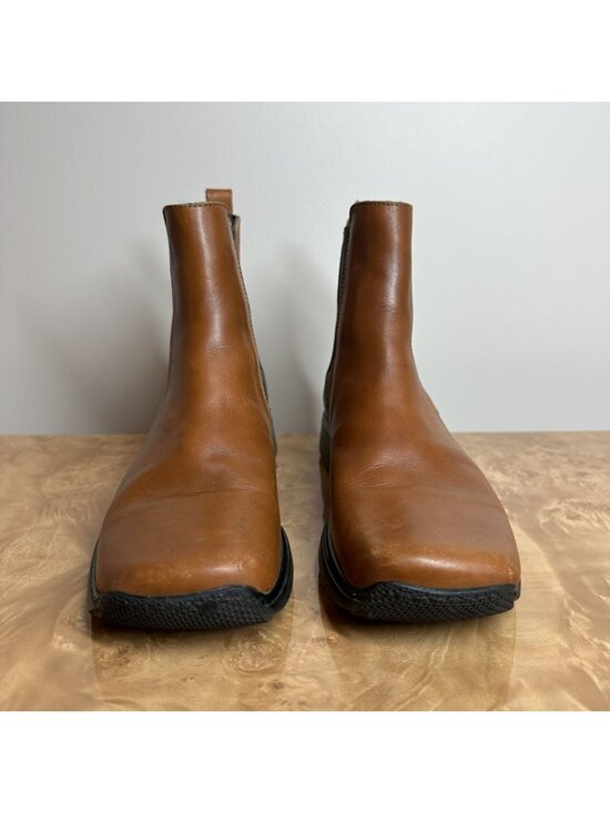 Coach Men\'s Chelsea Boots Cognac Leather Pull On Ankle Boots Square Toe Size 6.5 main image 5
